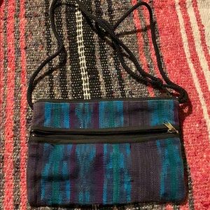Multi colored crossbody purse